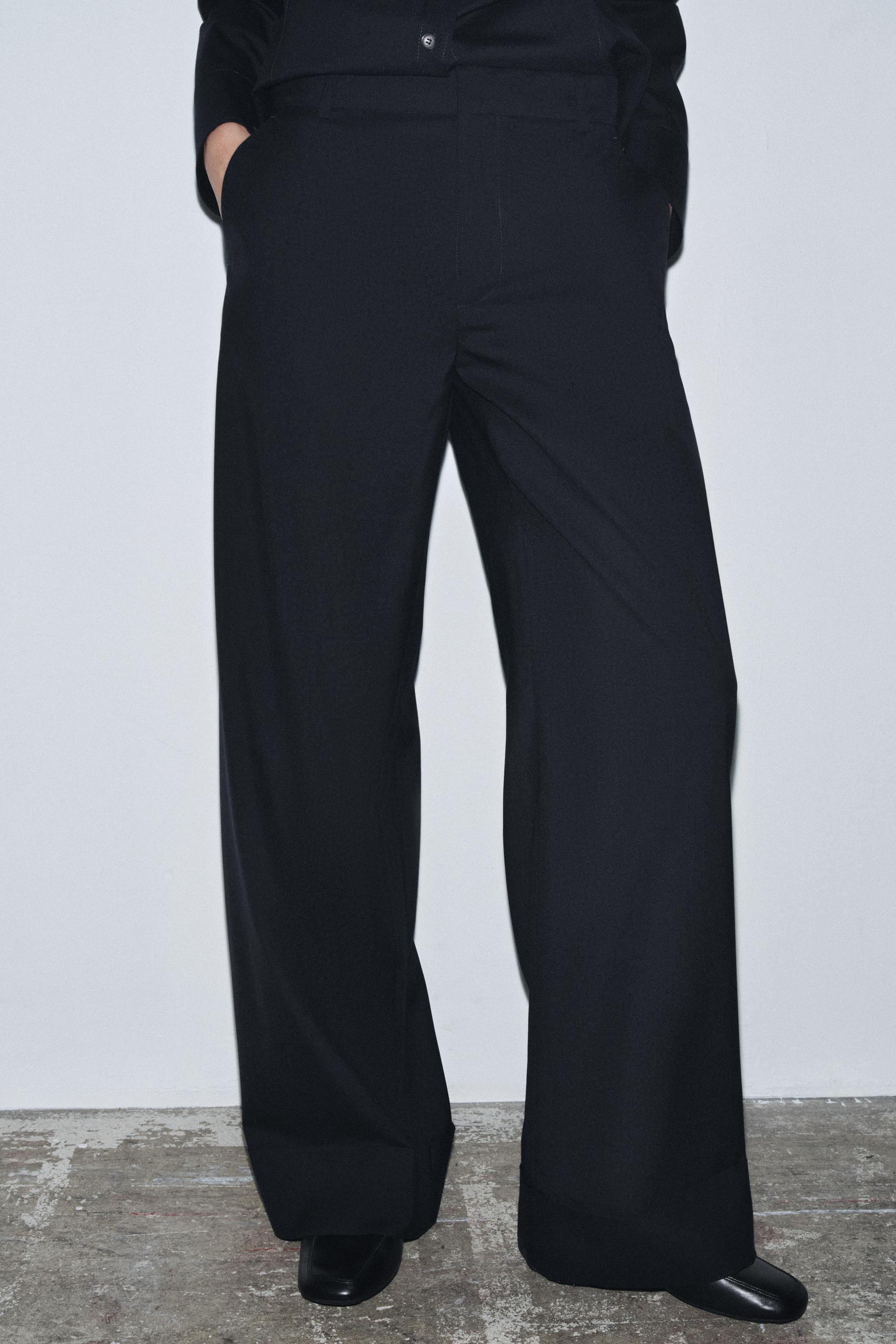 100% WOOL PANTS ZW COLLECTION